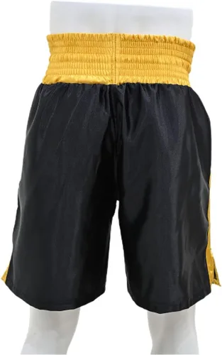 Vista 5 de Pantalones cortos de boxeo para hombre, para entrenamiento de boxeo, fitness, gimnasio, pelea, artes marciales, mauy, tailandés, kickboxing, ropa