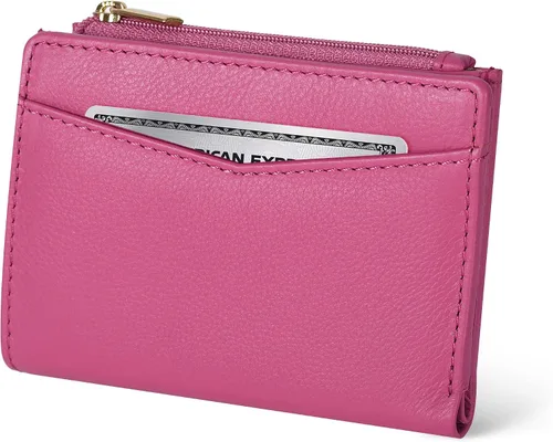 Vista 22 de Oak Leathers Cartera de cuero para mujer – Monedero pequeño RFID para tarjetas de crédito y soporte de identificación para damas, regalo