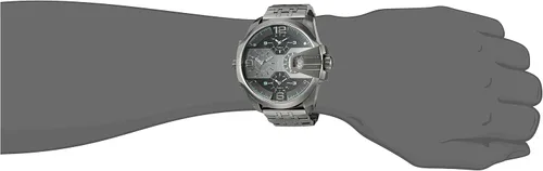Vista 2 de Diesel Uber Chief Reloj casual de cuarzo de acero inoxidable color gris modelo DZ7372