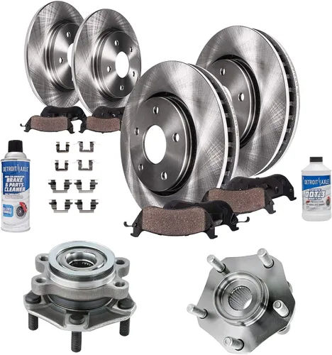 Vista 102 de Detroit Axle - 4 rotores de freno para Ford 1994-2004 Mustang, rotores de freno de disco delanteros y traseros 1995 1996 1997 1998 1999 2000 2001