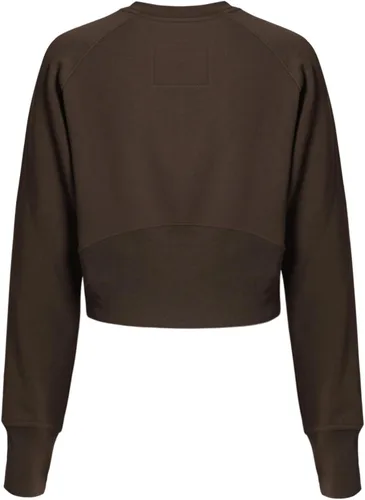 Vista 77 de MixMatchy Sudadera básica suave y cómoda de forro polar con cuello redondo para mujer