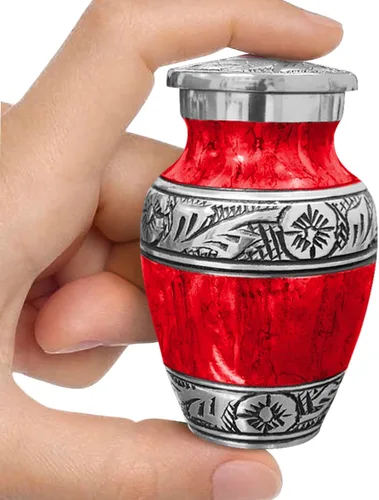 Vista 13 de Urna Negra de Acuarela para Cenizas de Adulto Masculino – Grandes Urnas de Cremación para Cenizas Humanas – Urna Funeraria Conmemorativa