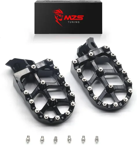 Vista 20 de MZS Estriberas para Moto de Cross, 2001-2018 Estribo de Motocicleta Adventure MX Pedal CNC Naranja Compatible con Modelos 65 85 125 150 200 250 300