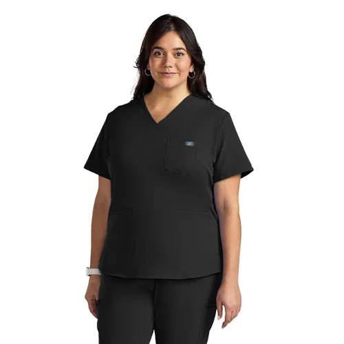 Vista 28 de Medline Lexington AVE - Camiseta médica para mujer, color morado real, talla M, cada una Negro