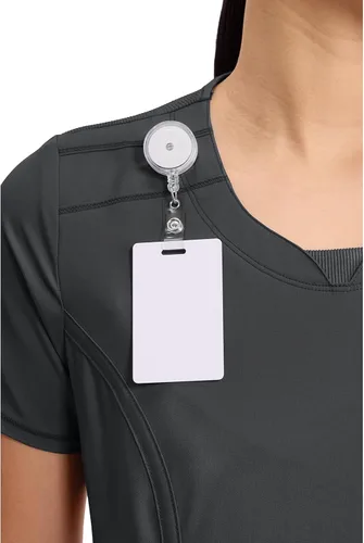 Vista 8 de Cherokee Infinity - Camiseta médica con cuello redondo y 3 bolsillos para Negro