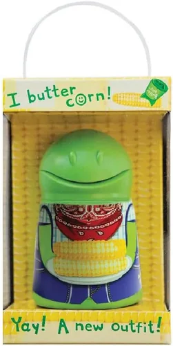 Vista 7 de Talisman Designs Butter Baby Púas de acero inoxidable entrelazadas Multicolor Maíz en la mazorca, utensilios Soportes para maíz Brochetas