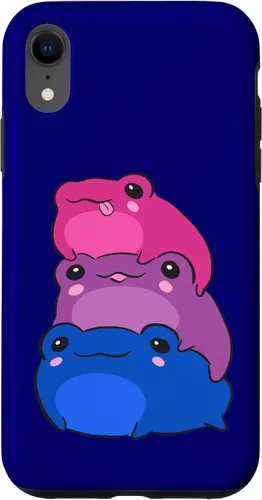 Vista 25 de Funda estética para iPhone 12/12 Pro Bisexual Flag Color Frogs Sutil Bi Pride LGBTQ