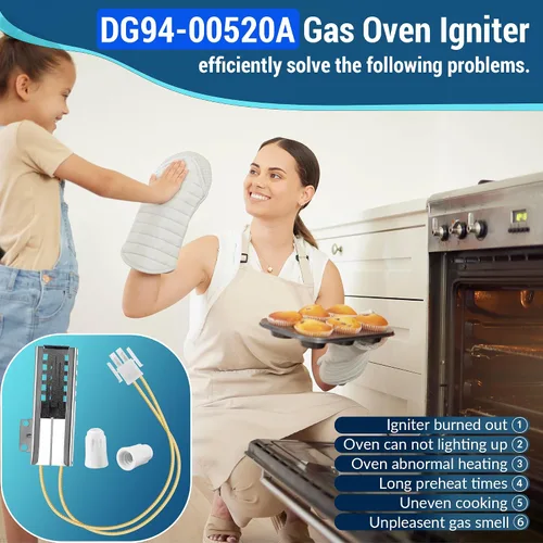Vista 3 de Encendedor de horno de gas compatible con horno de gas DG94-00520A GE