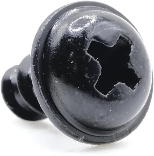 Vista 3 de ReplacementScrews Tornillos de matrícula compatibles con MINI Cooper M5 x 0.315 in Negro