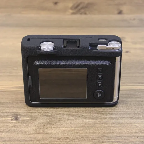 Vista 5 de Rieibi Mini EVO Case - Funda protectora de silicona para cámara instantánea Fuji Mini EVO - Funda ligera de goma suave para Fujifilm evo - Negro
