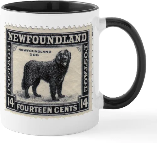 Vista 25 de CafePress Newfoundland Dog Drool Zone Taza de café de cerámica de 11 oz (11.0 fl oz)