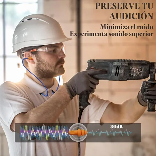 Vista 2 de Auriculares Bluetooth con banda para el cuello, auriculares inalámbricos de trabajo con reducción de ruido con batería de 20 horas, auriculares