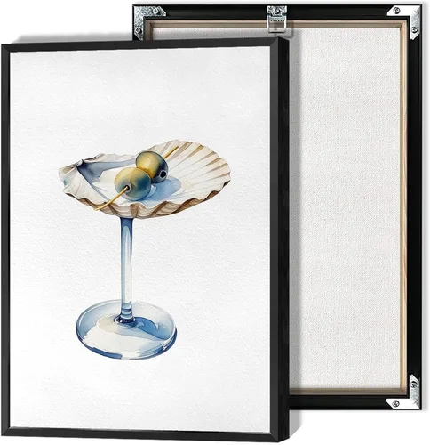 Vista 10 de Póster vintage de Martini con botas rojas de cereza a la moda, póster femenino de cóctel, arte de pared, arte feminista de preparación