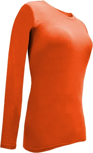 Vista 22 de Natural Uniforms Camiseta Under Scrub para mujer, cuello redondo, manga larga, paquete de 3, paquete múltiple de 3