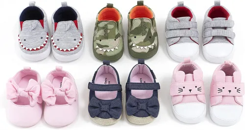 Vista 6 de Gerber Zapato de ballet para cuna para bebés y niñas recién nacidas
