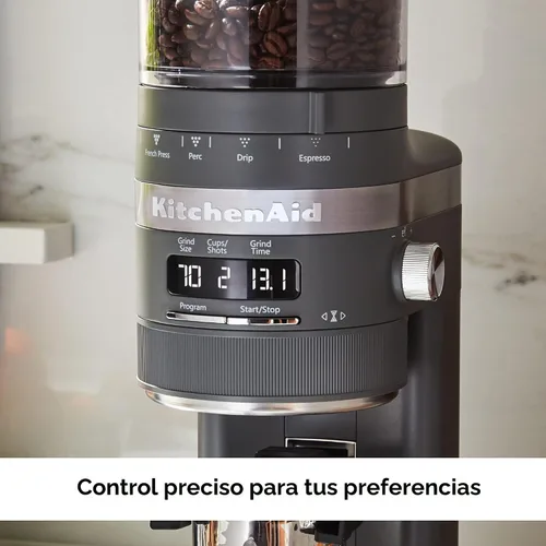 Vista 4 de KitchenAid Molinillo de café de rebabas - KCG8433 - Gris carbón mate