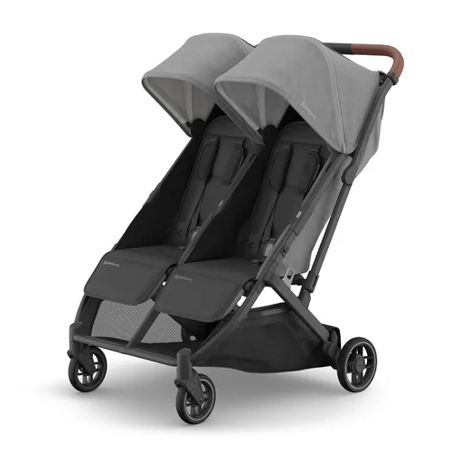 Vista 9 de UPPAbaby Minu Duo - Cochecito doble lado a lado, ligero y diseño compacto para viajes, fácil de plegar, desde el nacimiento hasta el niño pequeño