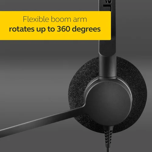 Vista 7 de Jabra Biz 2300 USB Duo Auriculares profesionales con cable para centro de llamadas