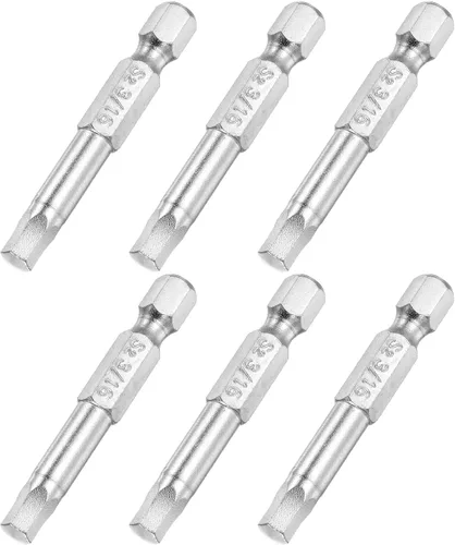 Vista 9 de uxcell Broca de destornillador de cabeza hexagonal magnética de 1/4 pulgadas, vástago hexagonal de 1/4 de pulgada de longitud de 2 pulgadas