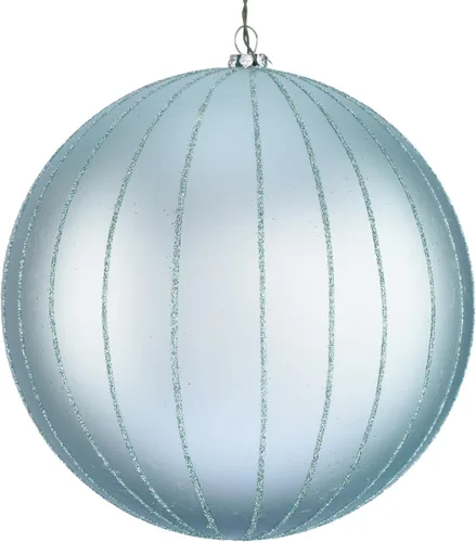 Vista 13 de Vickerman Adorno navideño de bola de avena mate con purpurina de 5 pulgadas. Incluye 4 piezas por bolsa.
