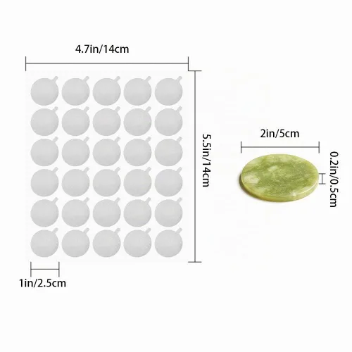 Vista 2 de 900 calcomanías desechables de 1 pulgada para pegamento para pestañas, almohadillas de palet, pegamento impermeable, calcomanías de papel