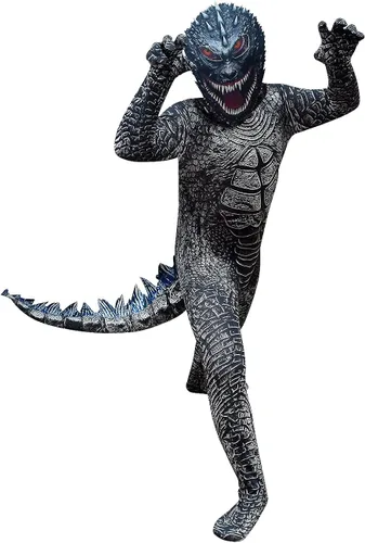 Vista 6 de Disfraz de Halloween para niños, diseño de dinosaurio y cosplay