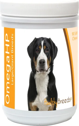 Vista 186 de Healthy Breeds Affenpinscher Omega HP - Masticables suaves para piel y pelaje, 60