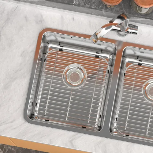 Vista 2 de Rejilla de fregadero y protectores de fregadero para fregadero de cocina, estante de fregadero para parte inferior del fregadero, rejilla