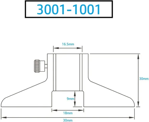 Vista 2 de Dasqua 3001-1001 Base de profundidad de 3" para pinzas de 6