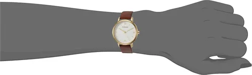 Vista 2 de Wenger 01.1731.106 Metropolitan Donnissima Reloj analógico de cuarzo suizo marrón para mujer, Marrón, Movimiento de cuarzo