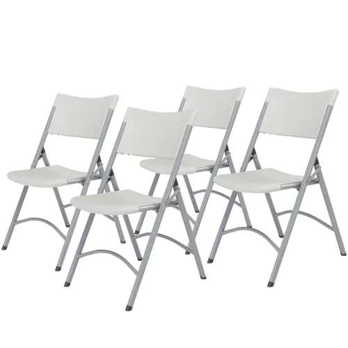 Vista 9 de National Public Seating - silla plegable liviana moldeada, 4 unidades, Azul/Negro, 4