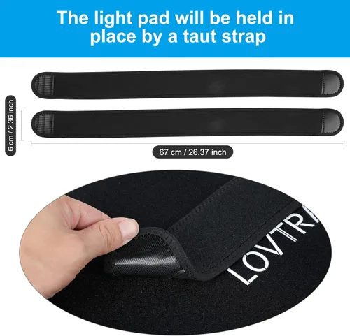 Vista 3 de LOVTRAVEL 210pcs LED 635nm terapia de luz roja 850nm dispositivo de terapia de luz infrarroja cercana cinturón grande Lipo Wrap Mat Pad para cuerpo
