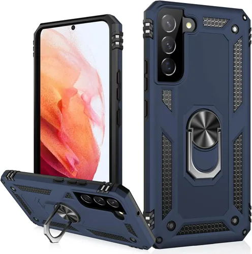 Vista 17 de IKAZZ Funda para Galaxy S21, Grado Militar Resistente a Golpes de Servicio Pesado Cubierta Protectora para Teléfono Pasa Prueba de Caída de 16 pies