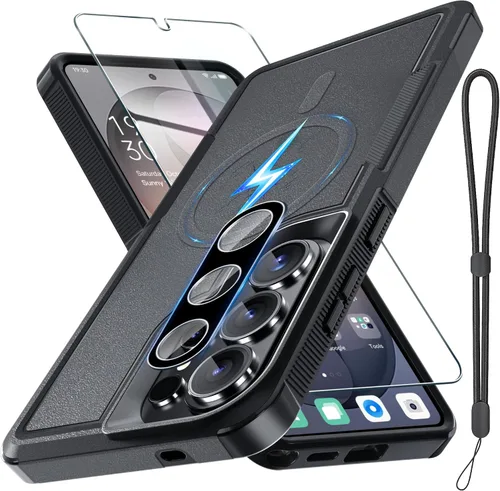 Vista 25 de Funda para Samsung Galaxy S24 FE, Cuerpo Completo Resistente de Servicio Pesado Robusta a Prueba de Golpes Funda Protectora para Teléfono con Correa