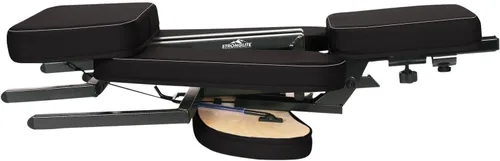 Vista 4 de EarthLite Microlite - Silla de masaje portátil, color negro con puntada blanca