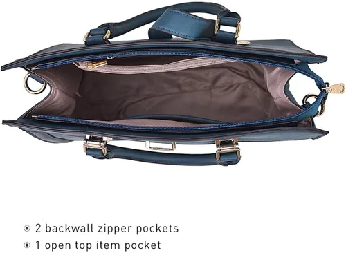 Vista 5 de Bolso de mano para mujer con solapa, bolso de hombro con correa, bolso de mano con asa superior, bolso tote, bolso satchel, monedero, bolso