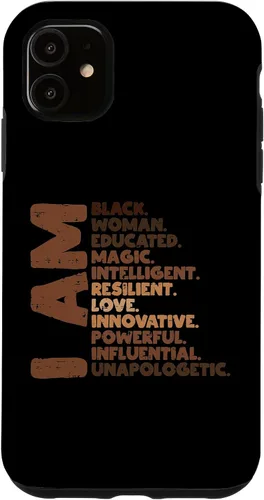 Vista 8 de I Am Black Woman Melanin Africa Pride History BHM Women Gift Case for iPhone 17