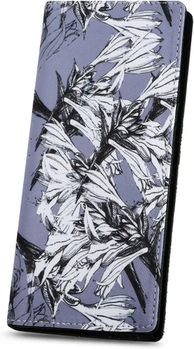 Vista 125 de HUA ANGEL Billetera ultra delgada para mujer, con bloqueo RFID, tarjetero de crédito, plegable, largo, hebilla magnética, billete para mujer, Owl