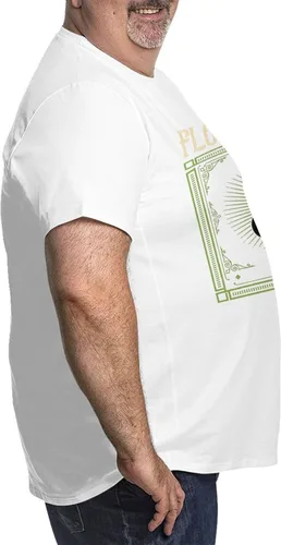 Vista 5 de Mens Large Size T Shirt Basic Camping Short Sleeve Full Season Tee