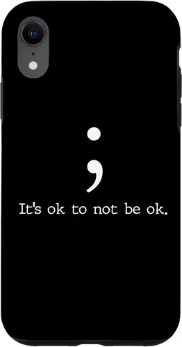 Vista 24 de Mental Health Awareness Shirts Semicolon Quote Gift Case for iPhone 17