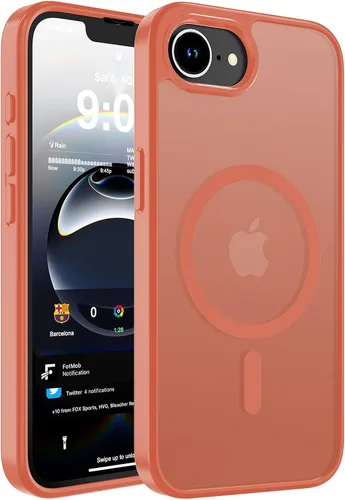 Vista 132 de WRJ Funda magnética mate para iPhone Air de 6.5 pulgadas, [compatible con Magsafe] [protección contra caídas de grado militar], delgada Negro