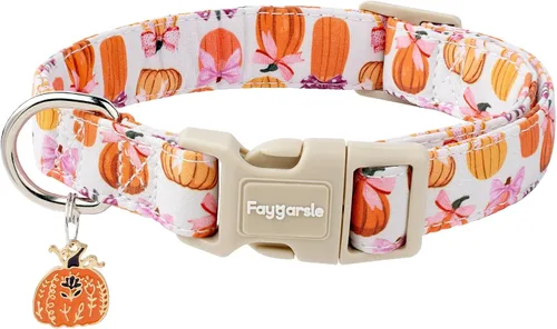 Vista 17 de Faygarsle - Collar floral para perras, diseño de primavera de verano rosa y amarillo, para perros pequeños, medianos y grandes, XS Flor Amarilla