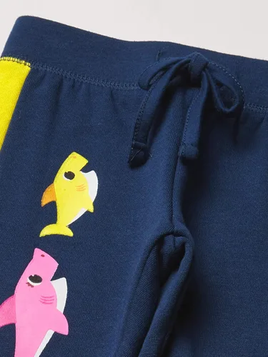 Vista 6 de Pinkfong - Sudadera con capucha para bebé, diseño de tiburón, camiseta y pantalón deportivo de 3 piezas, juego de traje de atletismo para niños