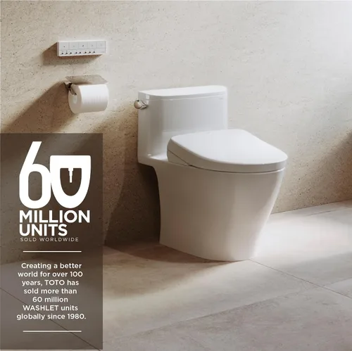 Vista 17 de TOTO® WASHLET®+ S7 - Asiento electrónico de inodoro con bidé con limpieza de varilla EWATER+® y taza clásica, alargado, color blanco algodón