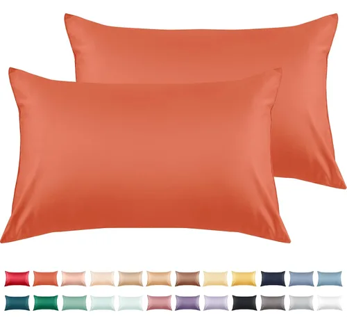 Vista 29 de Warmstar Juego de 2 fundas de almohada de algodón tamaño Queen, fundas de almohada de 600 hilos de 20 x 30 pulgadas, fundas de almohada de algodón