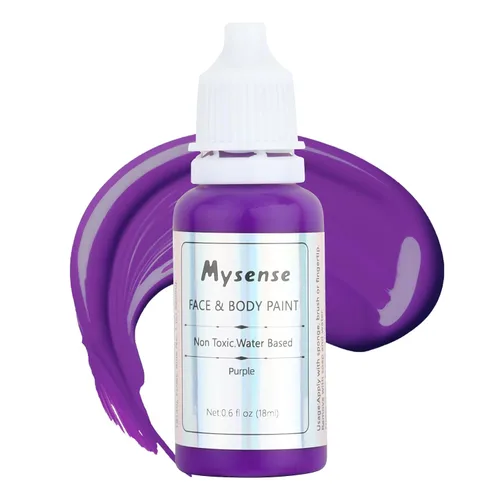 Vista 30 de Mysense Pintura corporal verde de Amazonas, maquillaje de disfraz de Gamora de la bruja Elphaba de Halloween, accesorios de atuendo del día de San