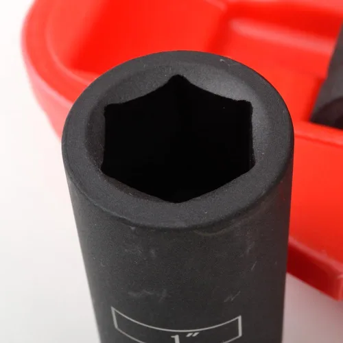 Vista 4 de ATE Pro. USA - Juego de llaves de impacto profundo de 8 piezas de 3/4" - SAE 1" a 1-1/2", Cr-Mo, 6 puntos, Juego de llaves de impacto de tuercas