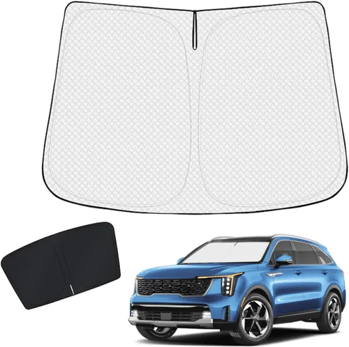Vista 25 de KUST Parasol para parabrisas para Mazda 3 2010-2013, accesorios de ventana, parasol cubierta solar plegable, bloquea los rayos UV, mantiene