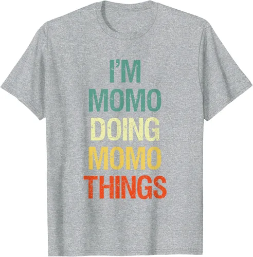 Vista 51 de I'M Momo Doing Momo Things - Camiseta de regalo con nombre personalizado, Negro, S