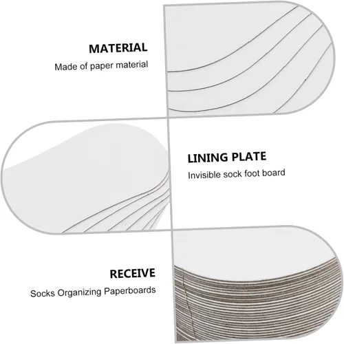 Vista 2 de Zerodeko Organizador de almacenamiento de cubos para calcetines, 100 unidades, plantillas para adultos, plantillas de suela para jardinería, regalos